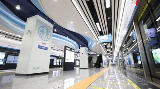 林溪大街站。图片来源:长春轨道交通集团微信公众号