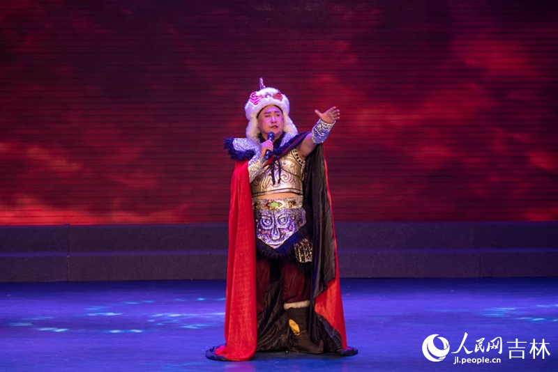 满族歌曲《大金得胜陀颂碑》。实习生 王思皓摄