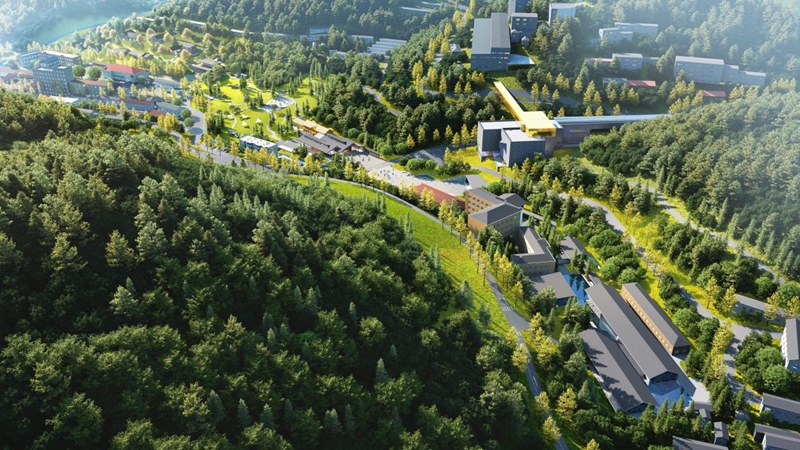 夹皮沟镇宝戏台金谷景区效果图。图片来源:桦甸市委宣传部