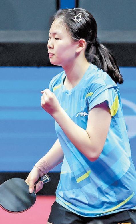 11月15日,姚睿轩在比赛中。 新华社记者 刘续摄