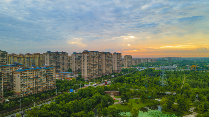 幸福街道生态小区外景。幸福街道供图