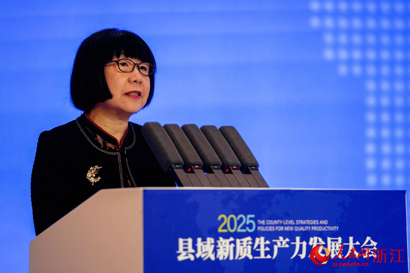 人民网党委委员、监事会主席、人民网研究院院长唐维红致辞。人民网记者 章勇涛摄