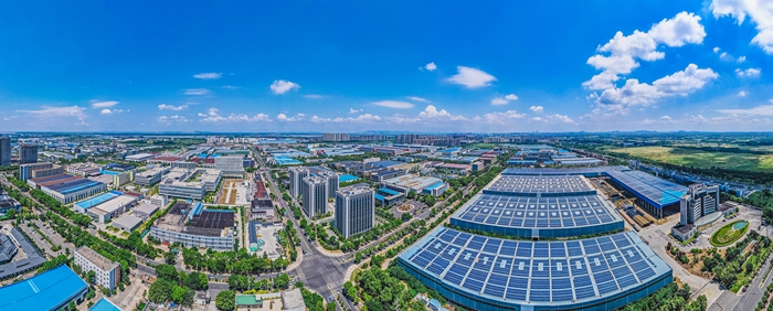 南京滨江开发区鸟瞰图。园区供图